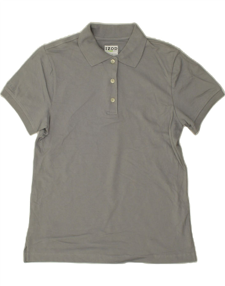 IZOD Womens Polo Shirt UK 14 Medium Grey Cotton Vintage Izod and Second-Hand Izod from Messina Hembry 