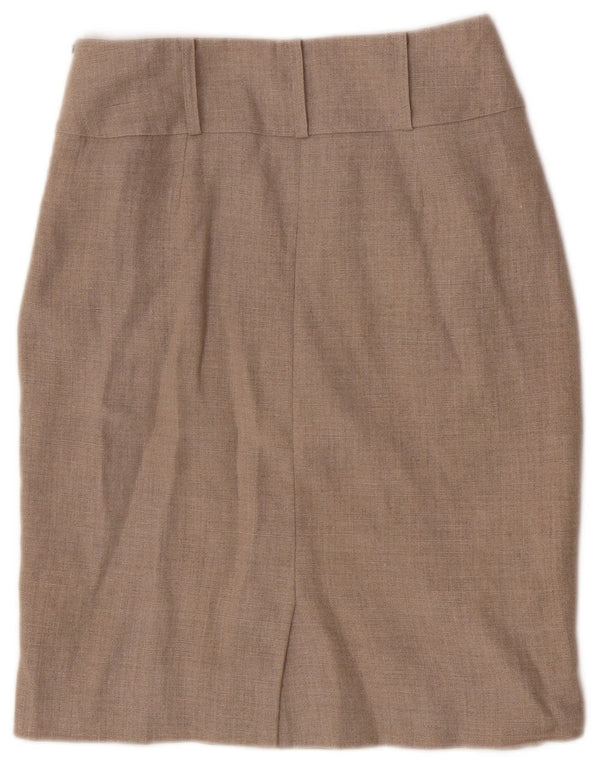 Hobbs Womens Pencil Skirt UK 8 Small W26 Beige Linen