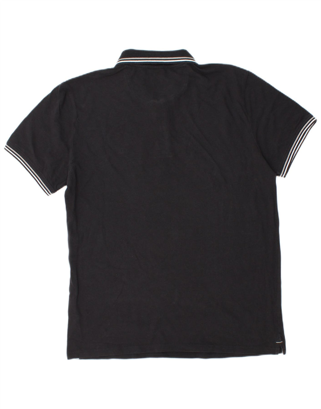 Champion Mens Polo Shirt Large Black Cotton