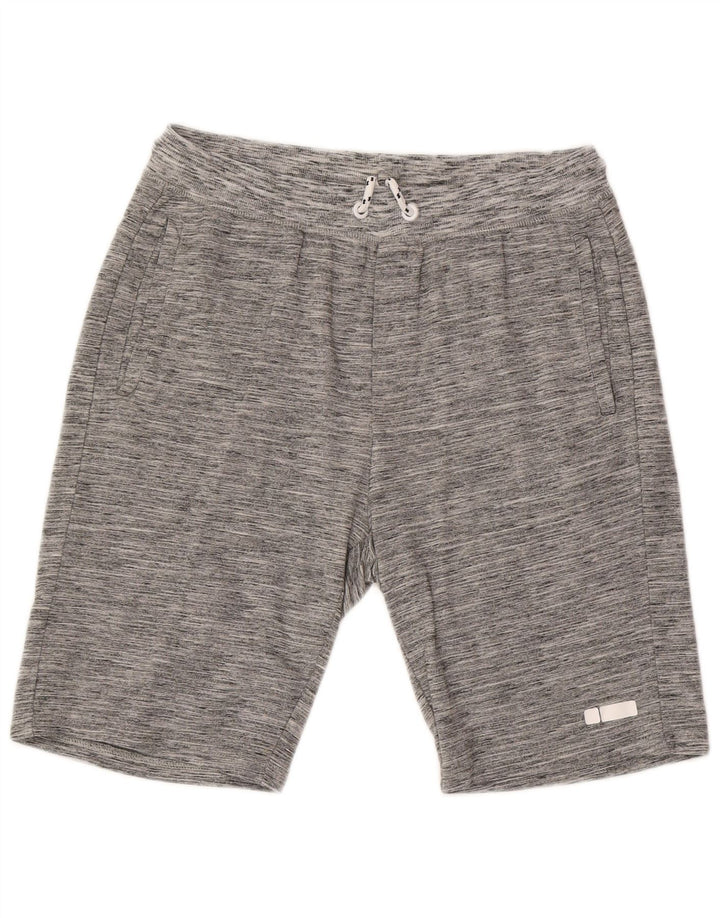 Freddy Mens Sport Shorts Large Grey Flecked Cotton