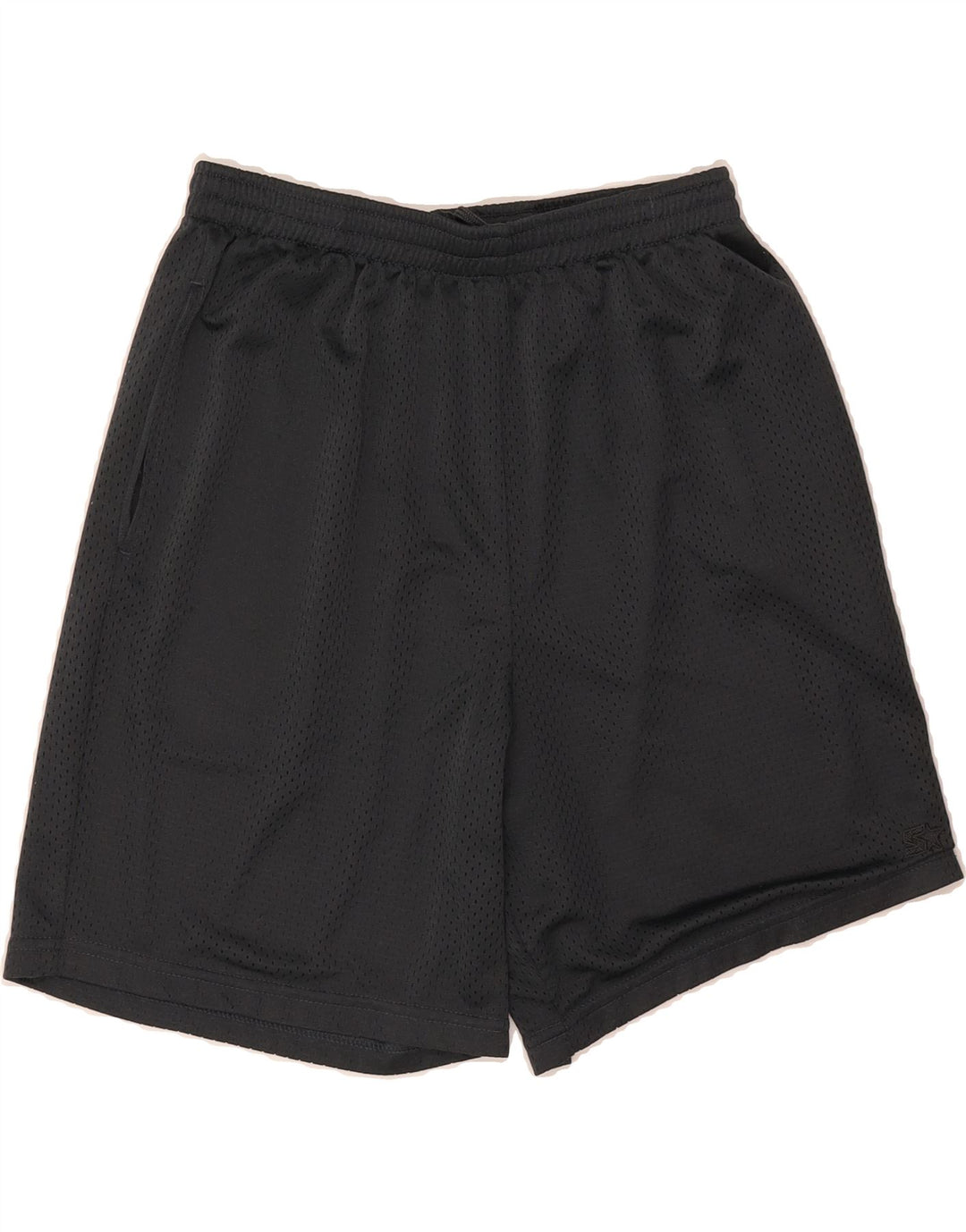 STARTER Mens Sport Shorts UK 32/34 Medium Black Polyester Vintage Starter and Second-Hand Starter from Messina Hembry 