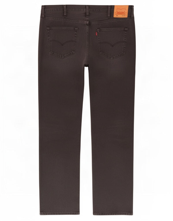 Levi's Mens 501 Straight Jeans W44 L34 Black Cotton
