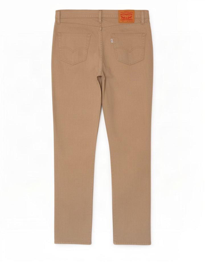 Levi's Mens 511 Slim Jeans W32 L32 Beige Cotton