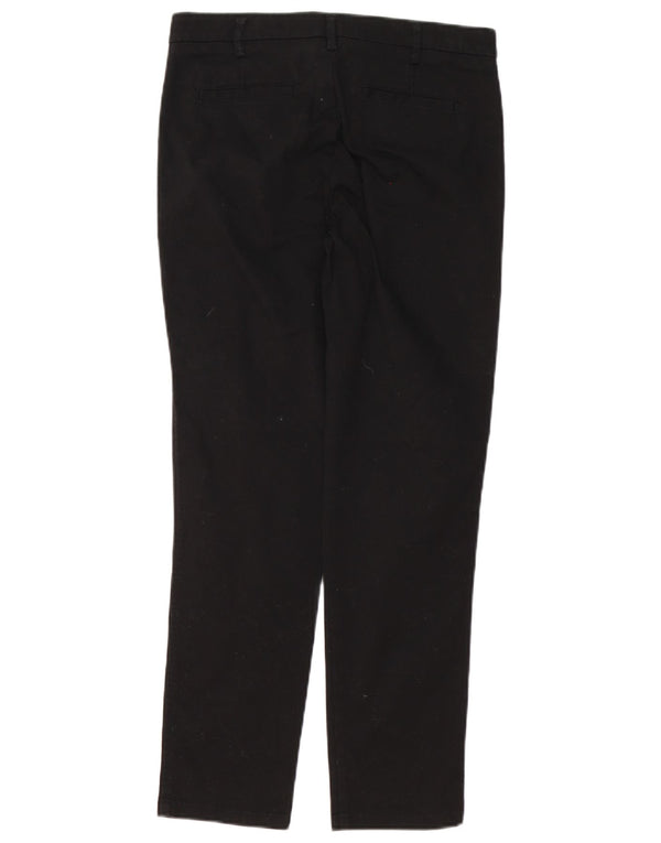 Benetton Womens Slim Chino Trousers W29 L29 Black