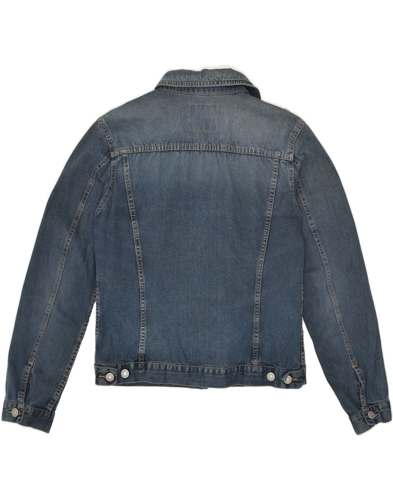 SISLEY Girls Denim Jacket 12-13 Years Medium Blue Cotton | Vintage Sisley | Thrift | Second-Hand Sisley | Used Clothing | Messina Hembry 