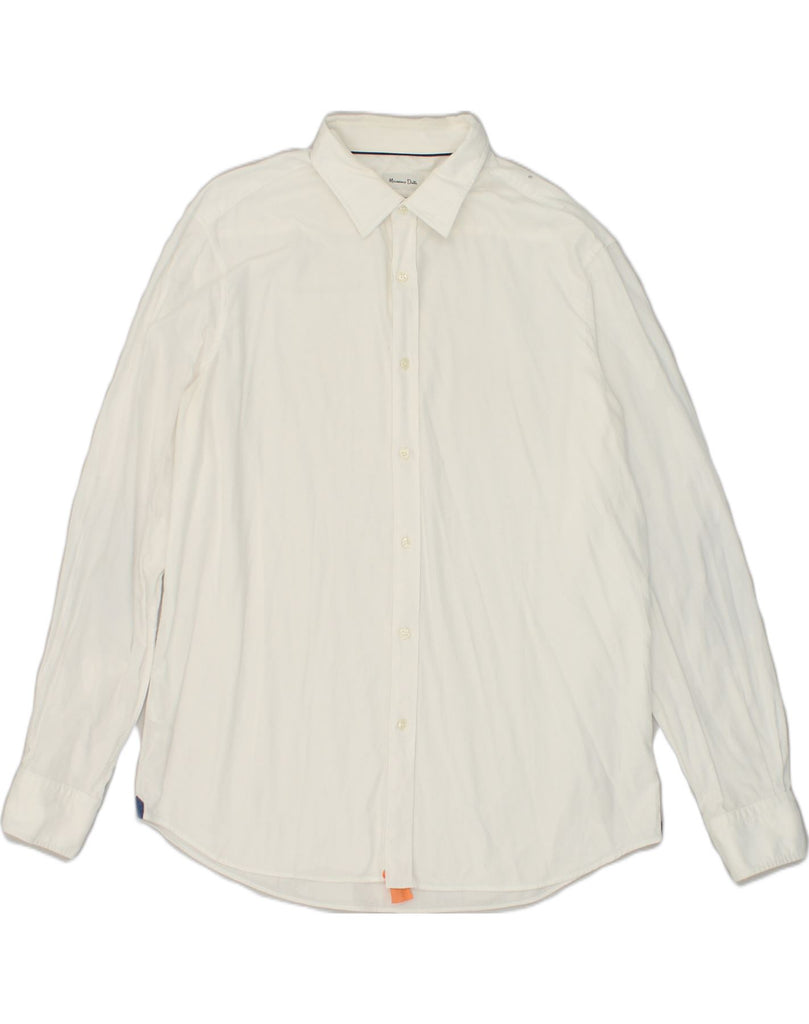 MASSIMO DUTTI Mens Shirt 2XL White Cotton | Vintage Massimo Dutti | Thrift | Second-Hand Massimo Dutti | Used Clothing | Messina Hembry 