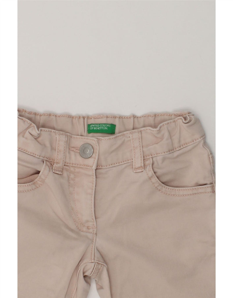 BENETTON Girls Straight Casual Trousers 3-4 Years 2XS W18 L15  Beige | Vintage Benetton | Thrift | Second-Hand Benetton | Used Clothing | Messina Hembry 