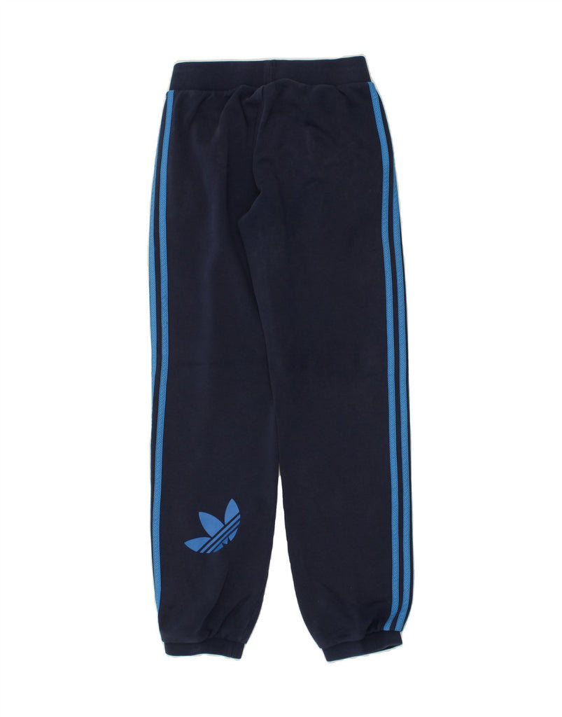 ADIDAS Mens Tracksuit Trousers Joggers Small Navy Blue Cotton | Vintage Adidas | Thrift | Second-Hand Adidas | Used Clothing | Messina Hembry 