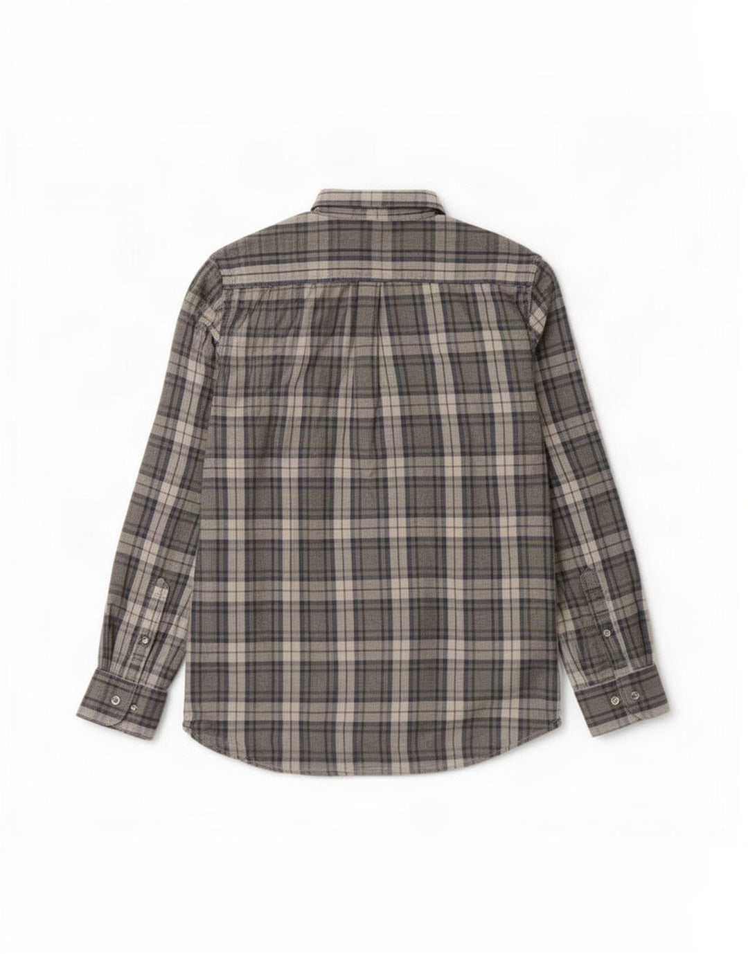 Dack's Mens Regular Fit Flannel Shirt XL Grey Check Cotton