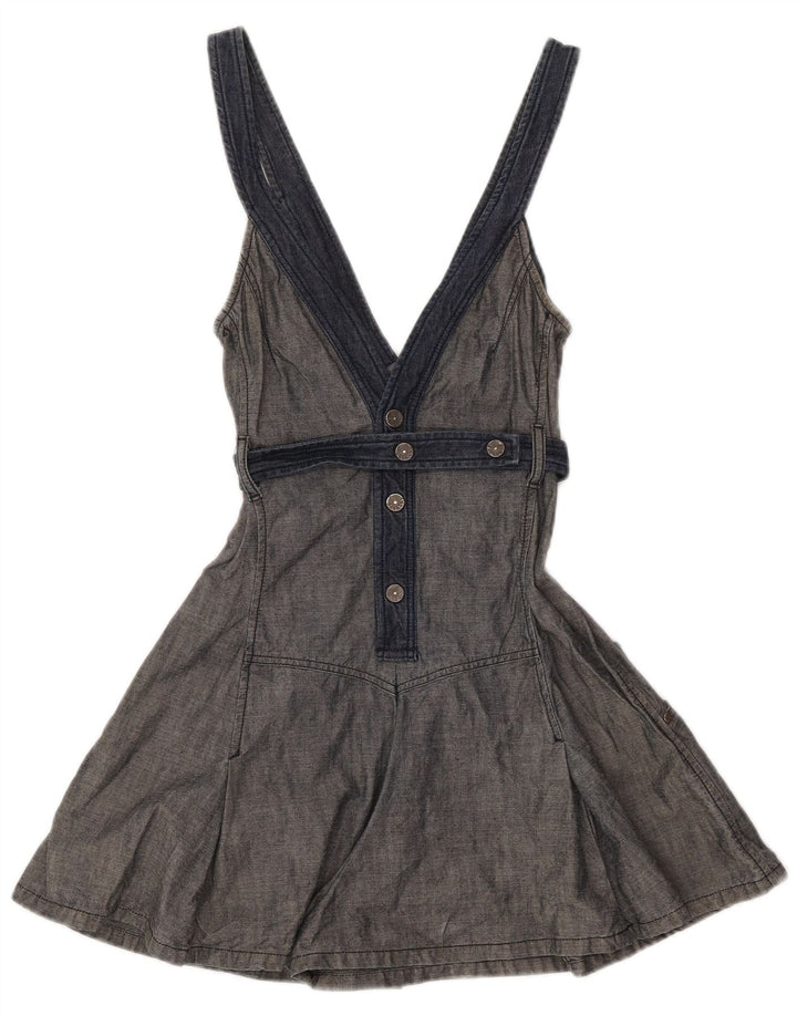 Diesel Womens Playsuit UK 8 Small  Grey Cotton