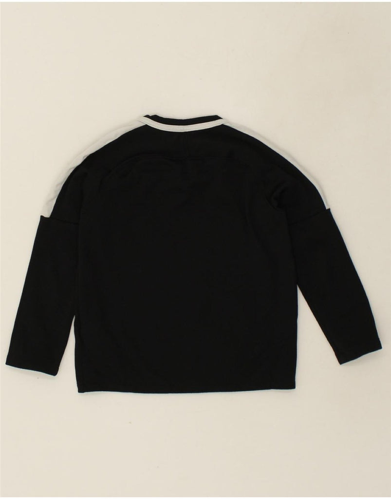 NIKE Boys Dri Fit Graphic Top Long Sleeve 5-6 Years Black Colourblock | Vintage Nike | Thrift | Second-Hand Nike | Used Clothing | Messina Hembry 