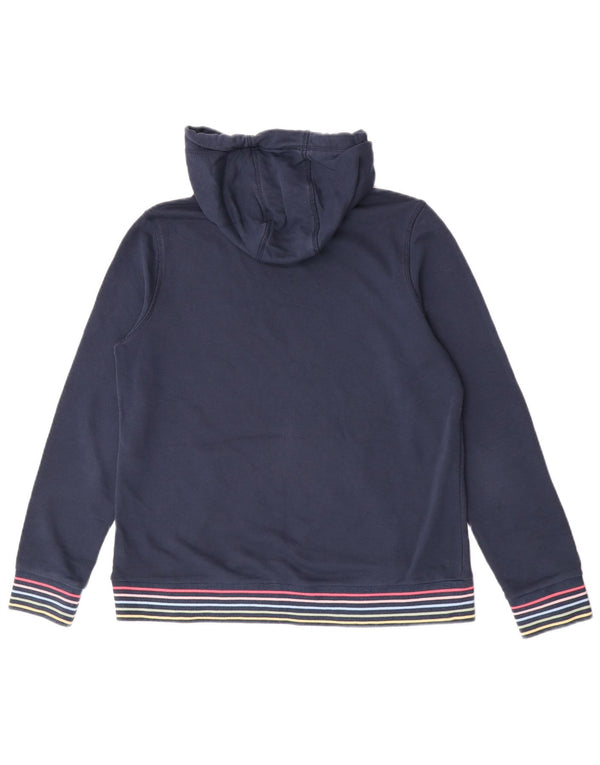 Crew Clothing Womens Hoodie Jumper UK 14 Medium Navy Blue Cotton