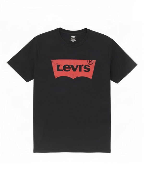 Levi's Mens Graphic T-Shirt Top Large Black Cotton