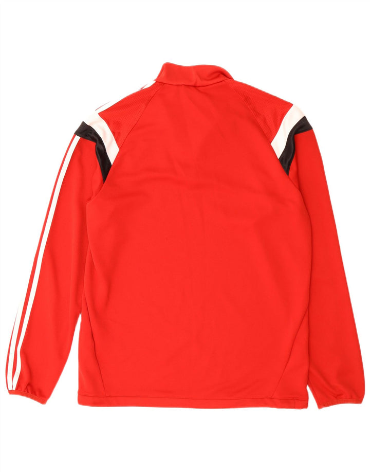 Adidas Mens Climacool Pullover Tracksuit Top Medium Red Colourblock