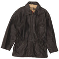 Fly Womens Leather Jacket UK 14 Medium Black Leather