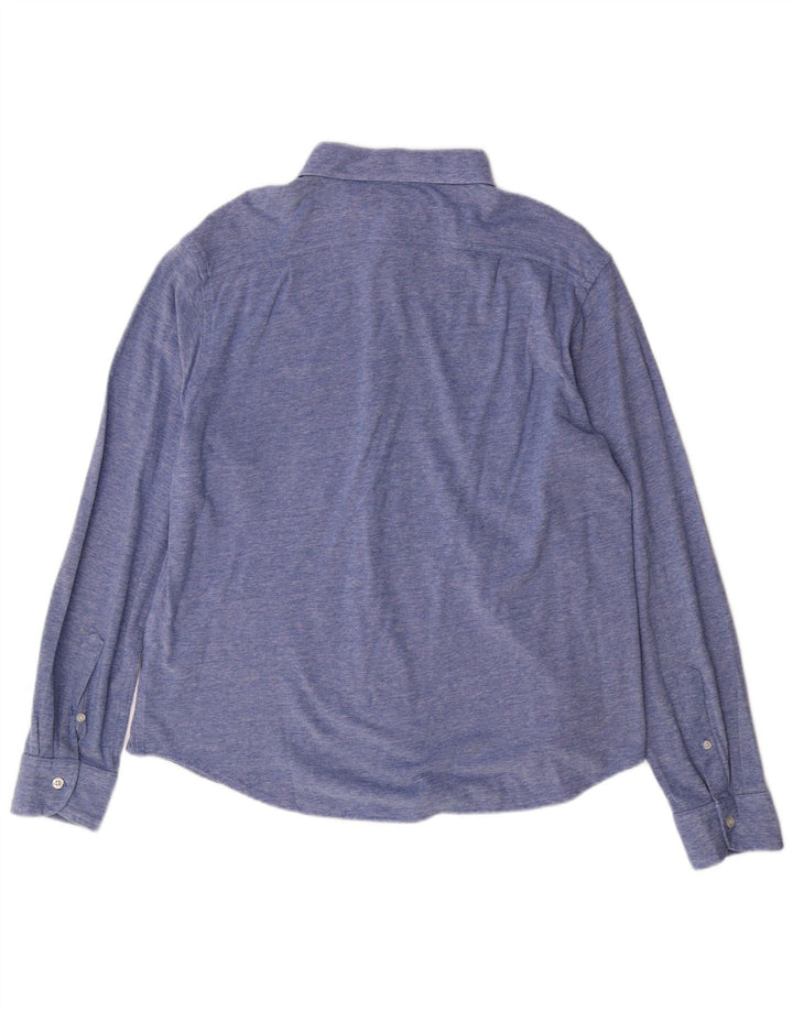 Carrera Mens Shirt XL Blue Flecked Cotton