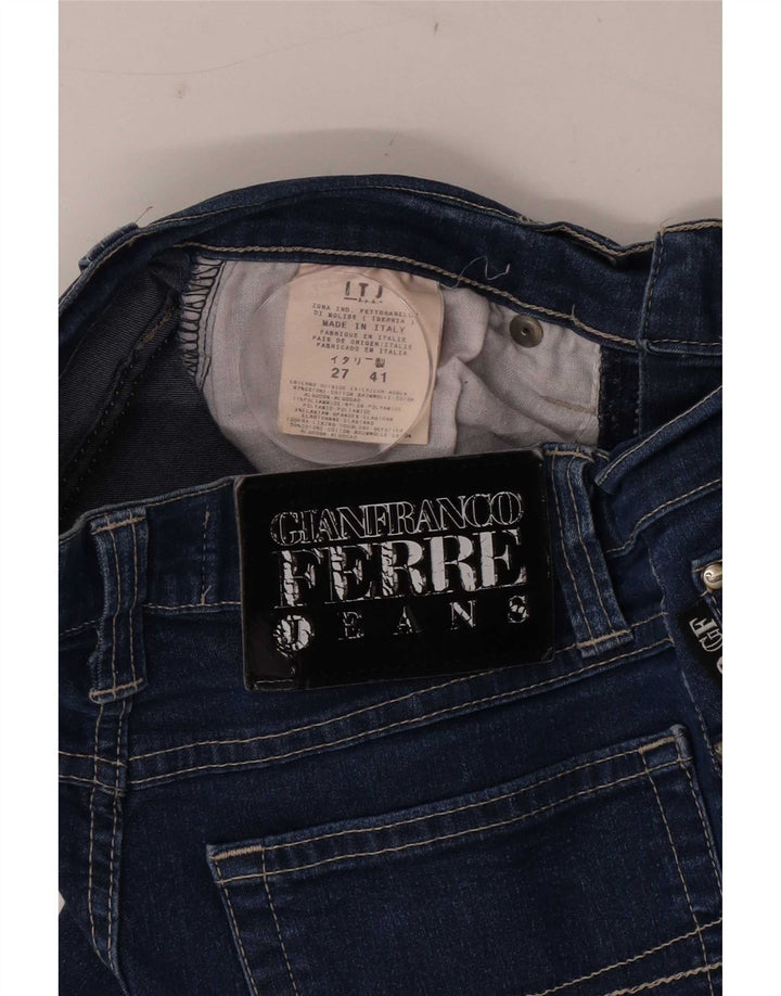 Gianfranco Ferre Womens Slim Jeans W27 L28 Blue Cotton