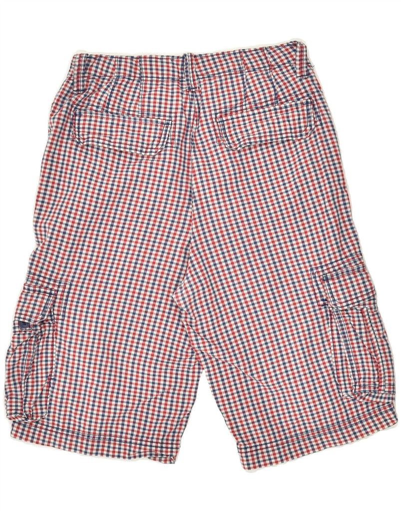 GAP Boys Tall Cargo Shorts 12-13 Years XL W26 Red Check Cotton | Vintage Gap | Thrift | Second-Hand Gap | Used Clothing | Messina Hembry 