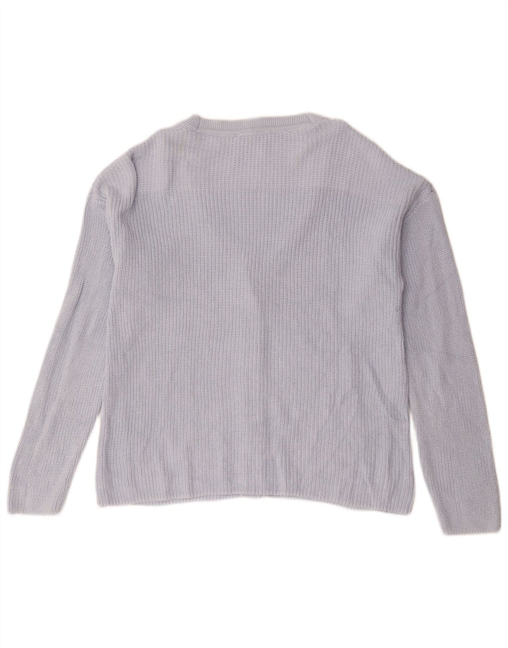 Tommy Hilfiger Womens Oversized Cardigan Sweater UK 10 Small Blue