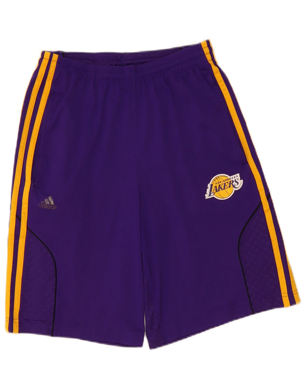 Adidas Boys Los Angeles Lakers Sport Shorts 13-14 Years  Purple Polyester