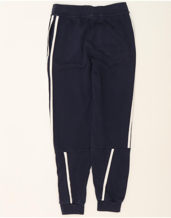Adidas Boys Tracksuit Trousers Joggers 13-14 Years Navy Blue Cotton
