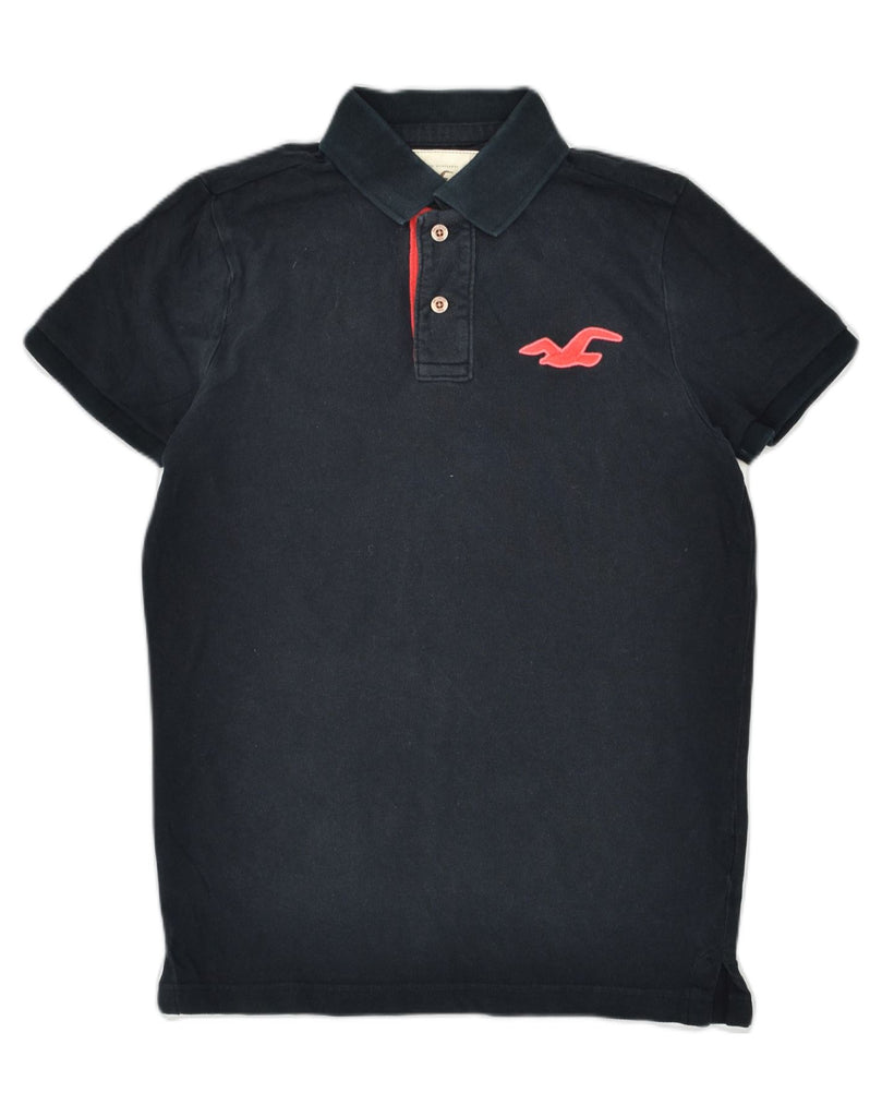 HOLLISTER Mens Polo Shirt Small Black Cotton | Vintage Hollister | Thrift | Second-Hand Hollister | Used Clothing | Messina Hembry 