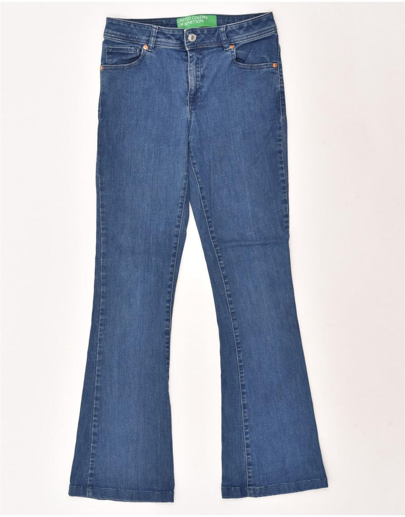 BENETTON Womens Bootcut Jeans W28 L30 Blue Cotton | Vintage Benetton | Thrift | Second-Hand Benetton | Used Clothing | Messina Hembry 