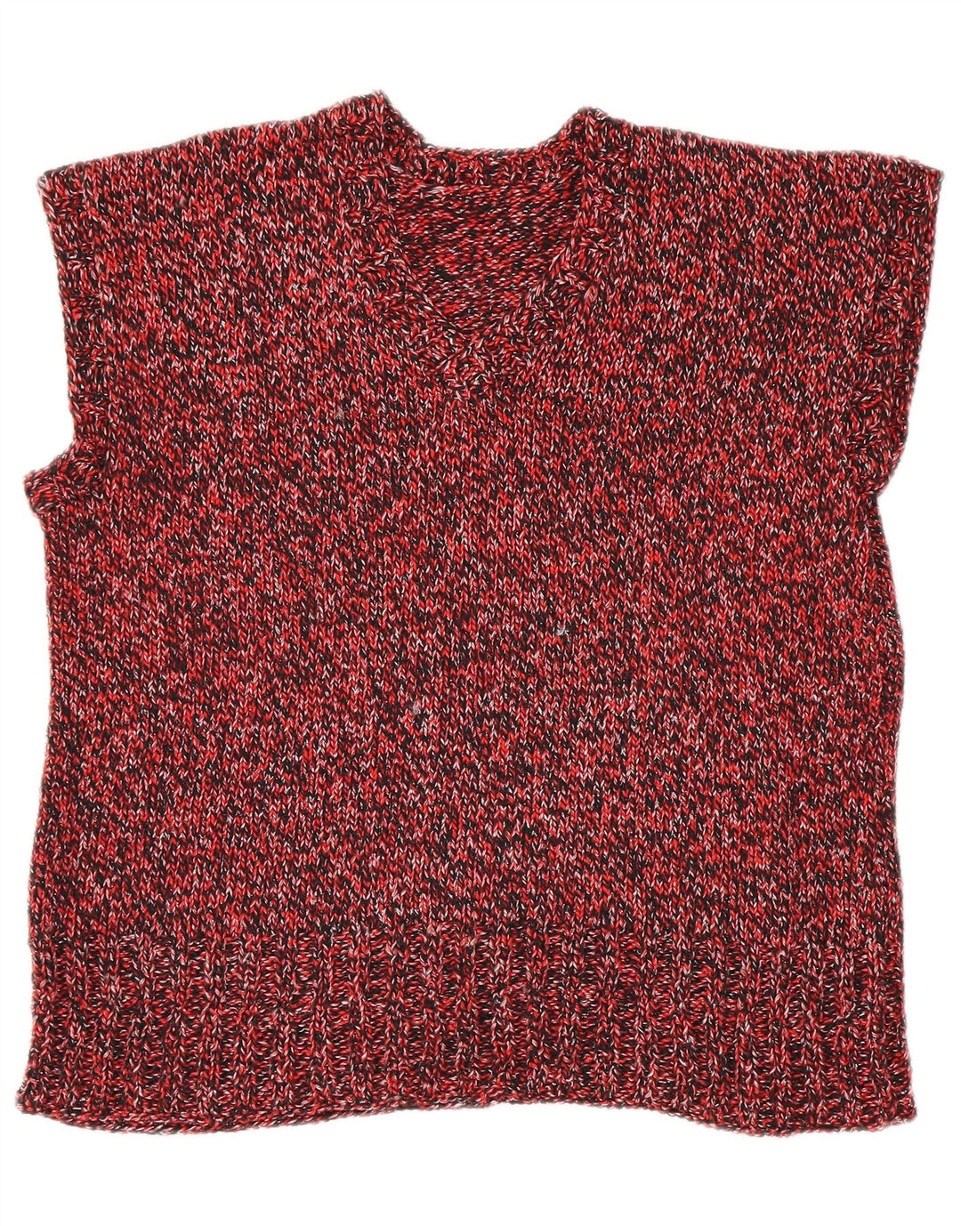 Vintage Womens Vest Tank Top UK 18 XL Red Flecked