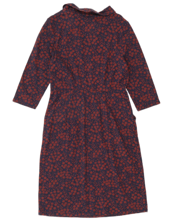 Seasalt Cornwall Womens Sheath Dress UK 14 Medium Navy Blue Floral