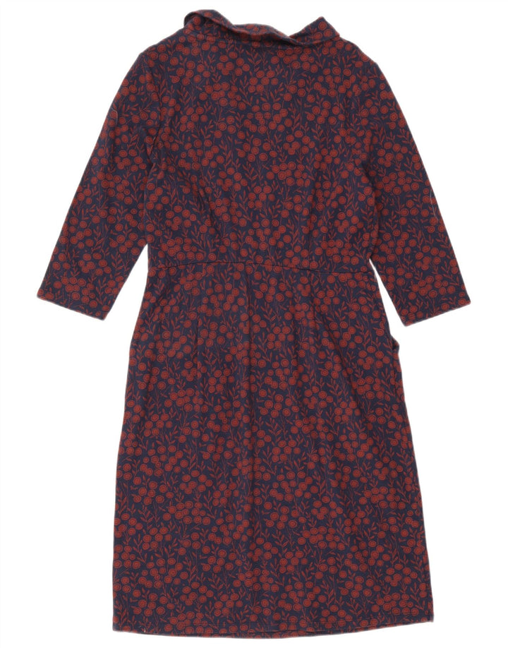 Seasalt Cornwall Womens Sheath Dress UK 14 Medium Navy Blue Floral