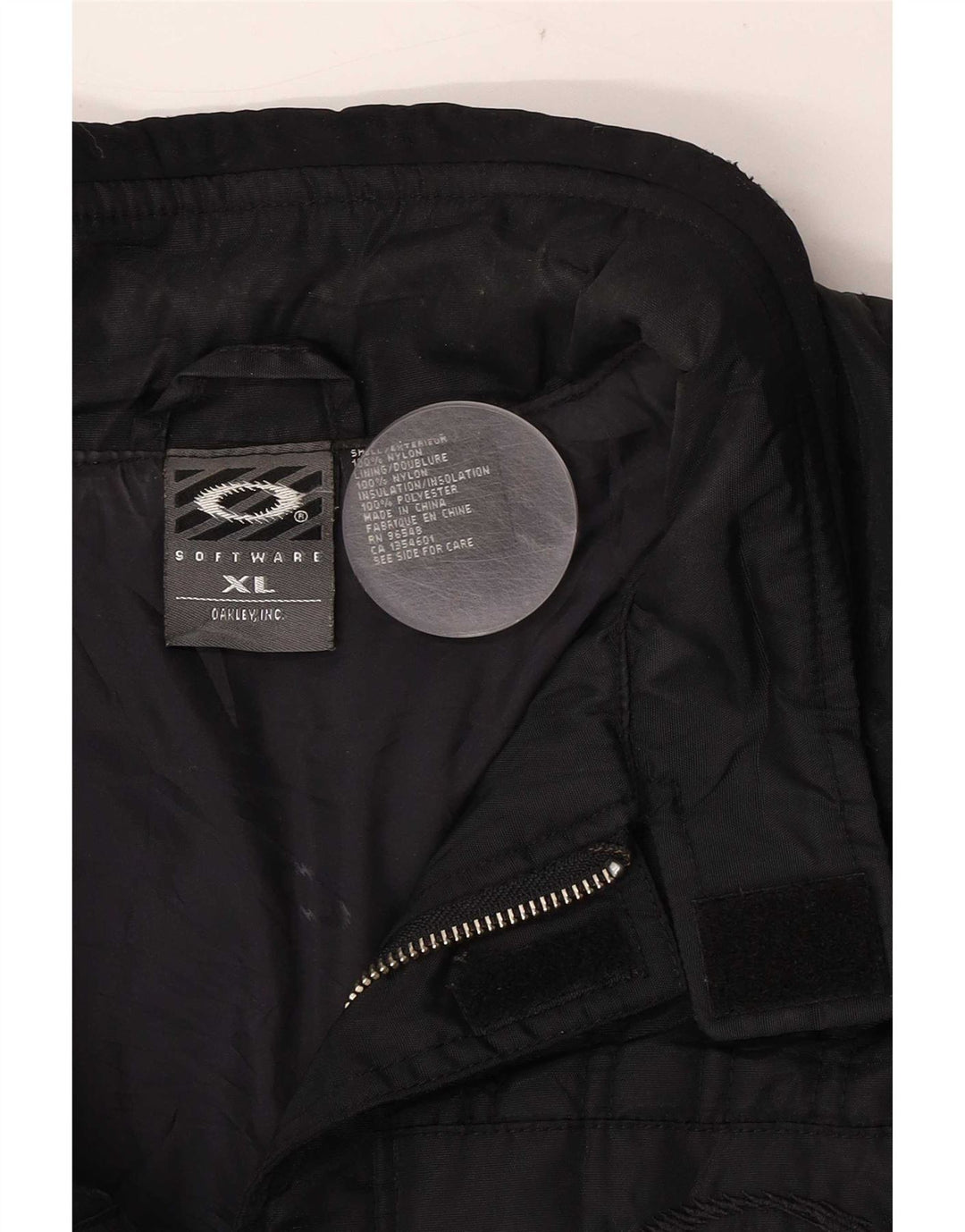 Oakley Mens Padded Jacket UK 42 XL Black Nylon