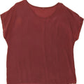VINTAGE Womens Blouse Top IT 46 Large Burgundy Vintage Vintage and Second-Hand Vintage from Messina Hembry 