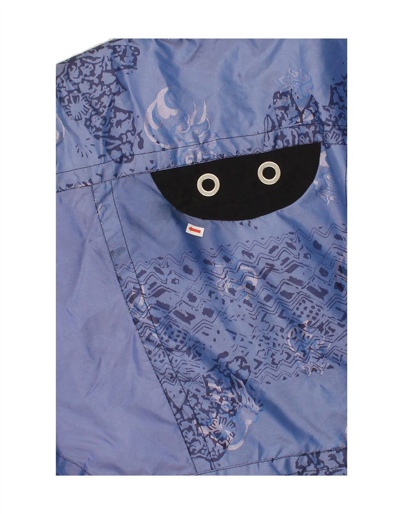 PROLINE Womens Oversized Anorak Jacket EU 40 Medium Blue Patchwork Nylon | Vintage Proline | Thrift | Second-Hand Proline | Used Clothing | Messina Hembry 