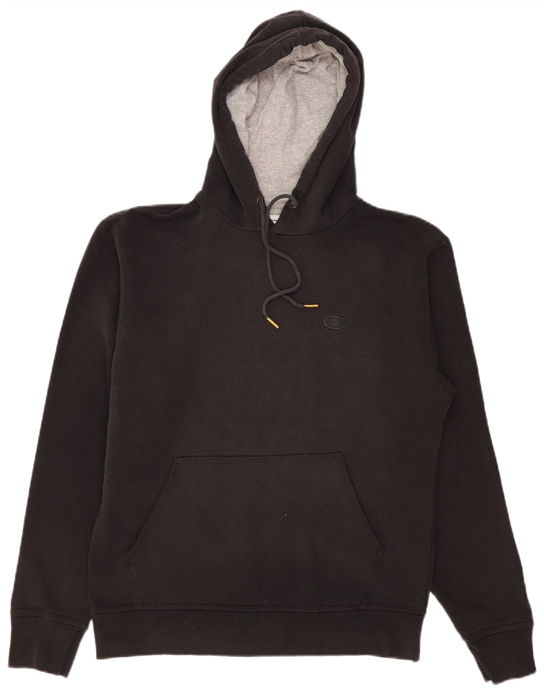 Champion Mens Hoodie Jumper Medium Black Cotton
