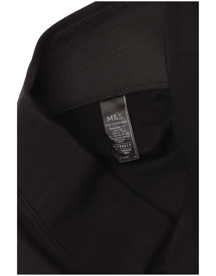Marks & Spencer Womens Leggings UK 14 Large Black Viscose