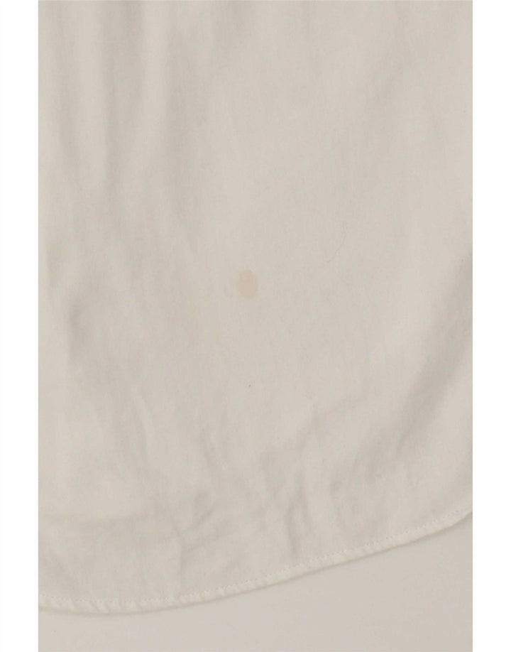 Calvin Klein Mens Slim Fit Shirt Size 15 Medium White Cotton