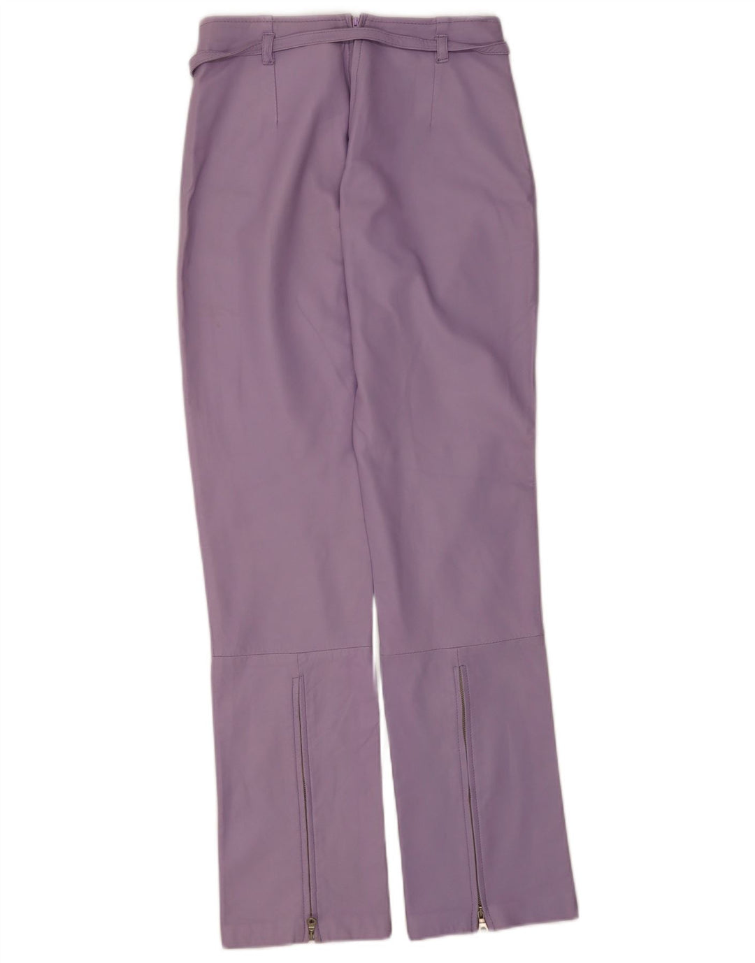 Vintage Womens Leather Trousers IT 44 Medium W28 L32 Purple Leather