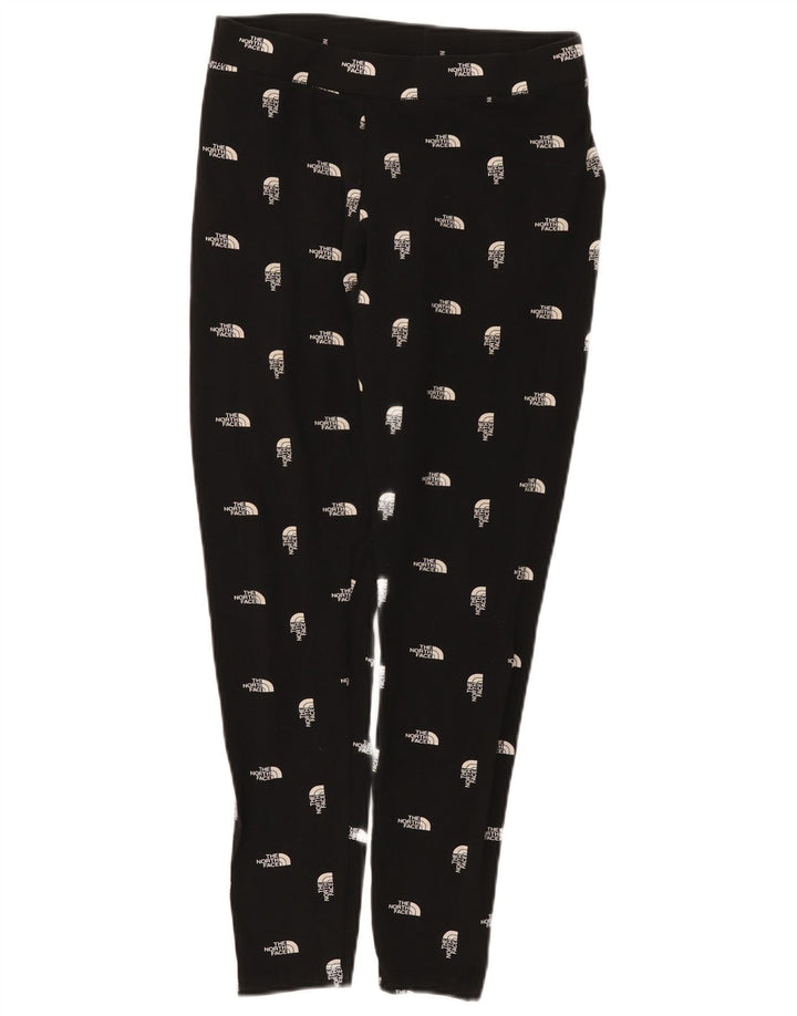 The North Face Womens Graphic Leggings UK 12 Medium Black Cotton