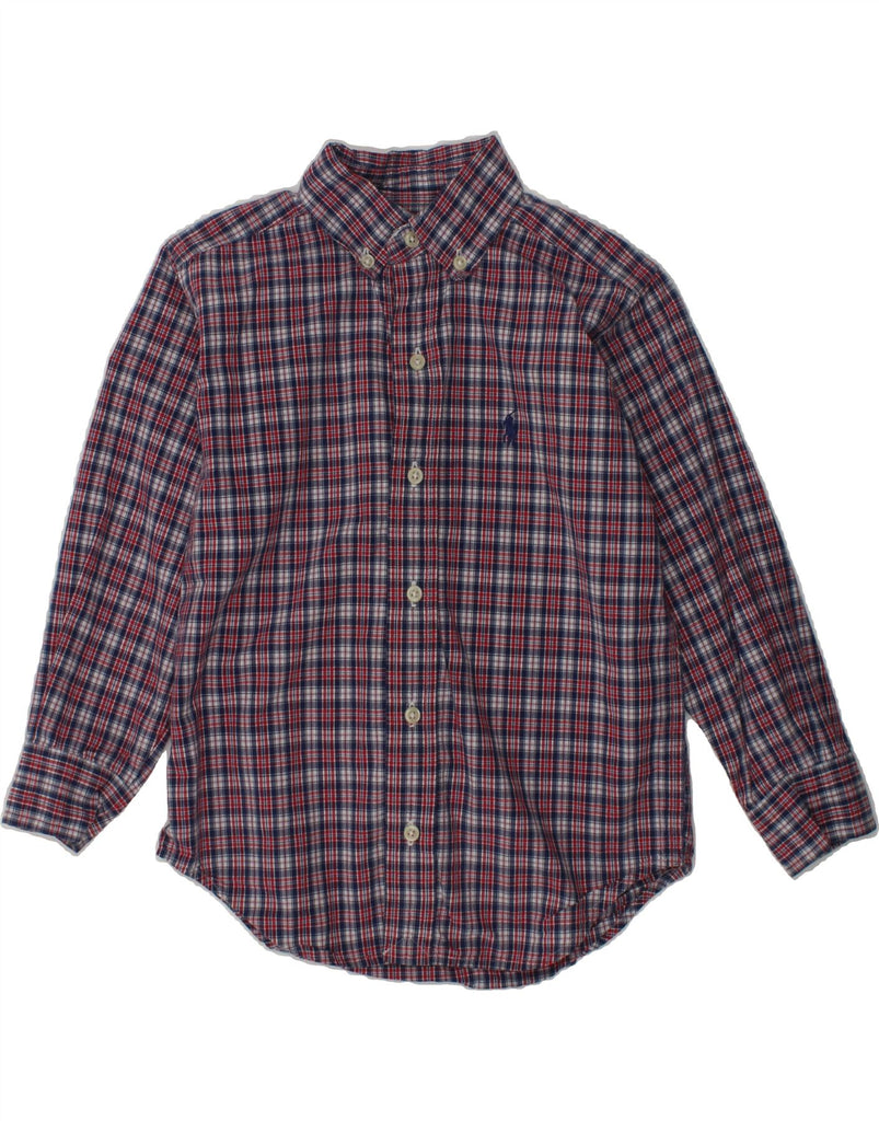 RALPH LAUREN Boys Shirt 3-4 Years Red Check Cotton | Vintage Ralph Lauren | Thrift | Second-Hand Ralph Lauren | Used Clothing | Messina Hembry 