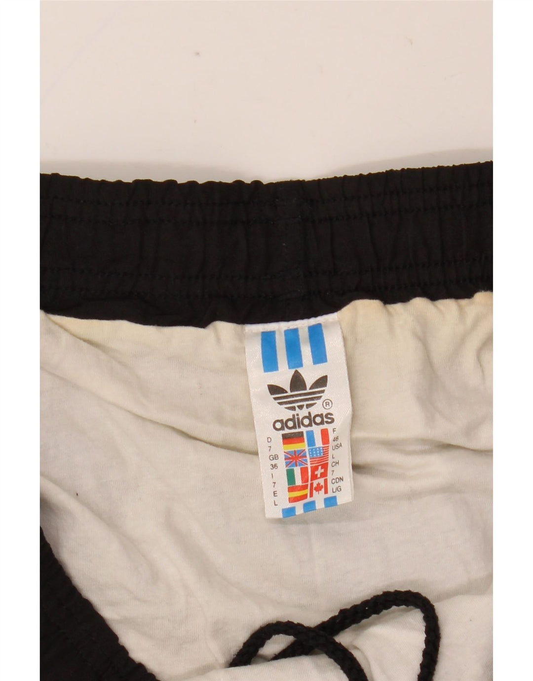 ADIDAS Mens Sport Shorts Large Black Cotton