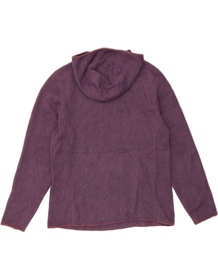 EDDIE BAUER Womens Oversized Hoodie Jumper UK 18 XL Purple Polyester Vintage Eddie Bauer and Second-Hand Eddie Bauer from Messina Hembry 