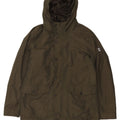 REFRIGUE Mens Hooded Windbreaker Coat UK 40 Large Khaki