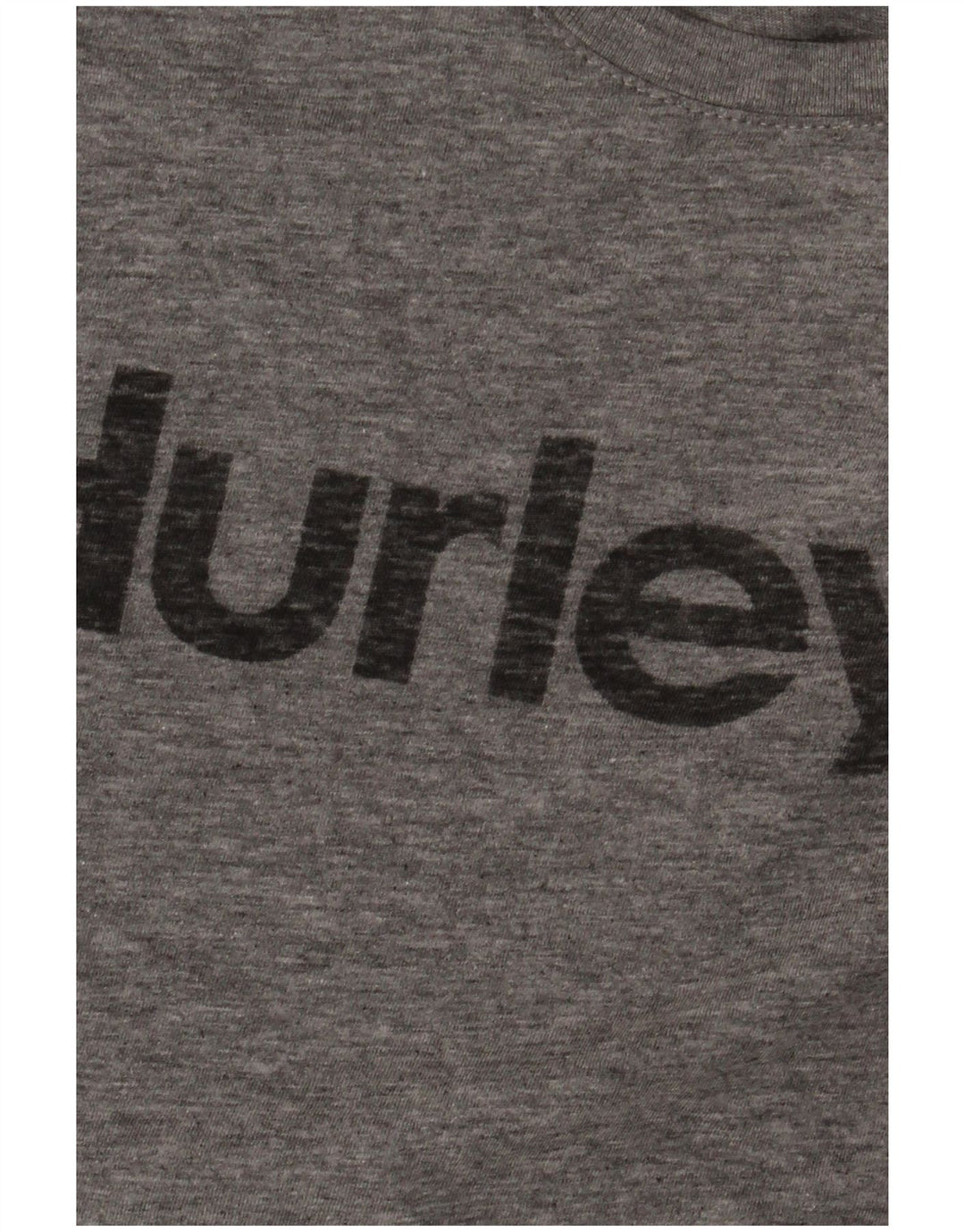 Hurley Mens Graphic T-Shirt Top Small Grey Flecked Cotton