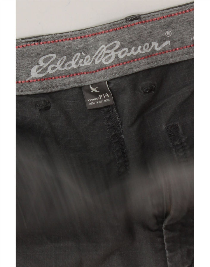 EDDIE BAUER Womens Slightly Curvy Cargo Shorts US 14 XL W38 Grey Cotton Vintage Eddie Bauer and Second-Hand Eddie Bauer from Messina Hembry 
