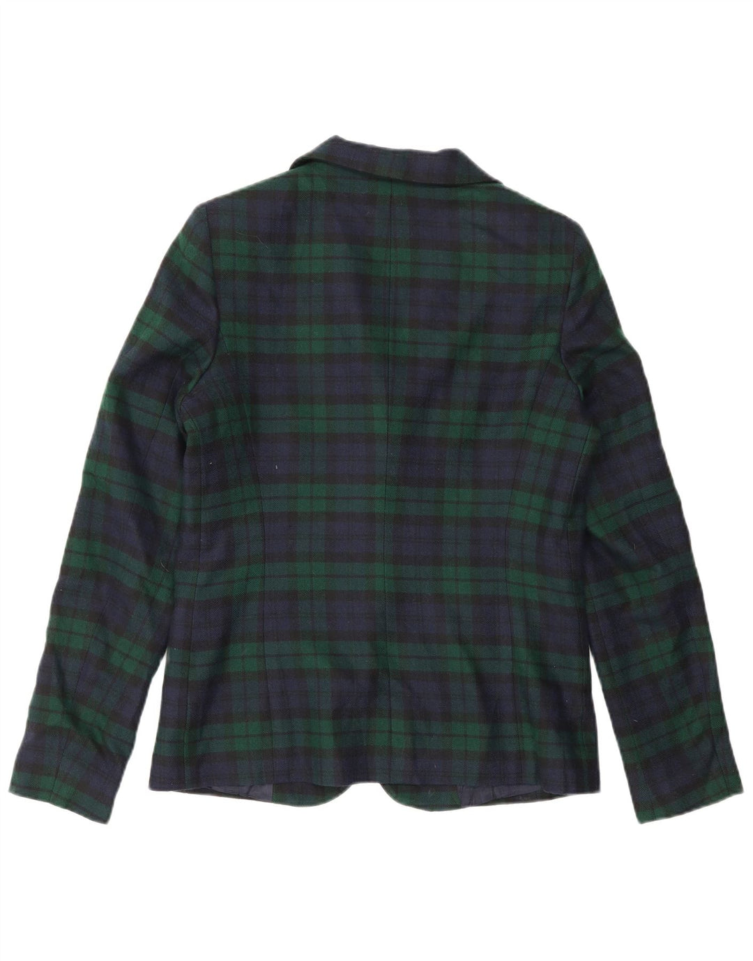 Paio Crippa Womens 2 Button Blazer Jacket IT 44 Medium Green Check New Wool