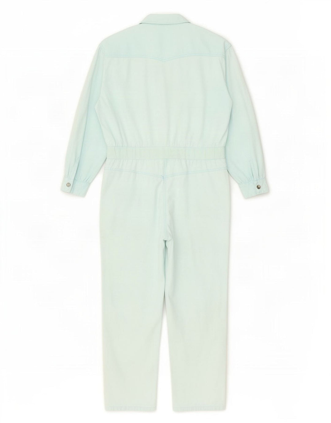 Vintage Womens Long Sleeve Oversized Jumpsuit EU 38 Medium Blue
