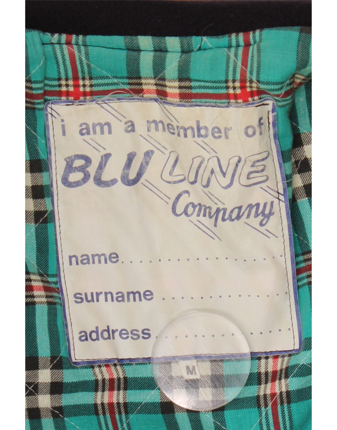 Vintage Mens Utility Jacket UK 38 Medium Navy Blue