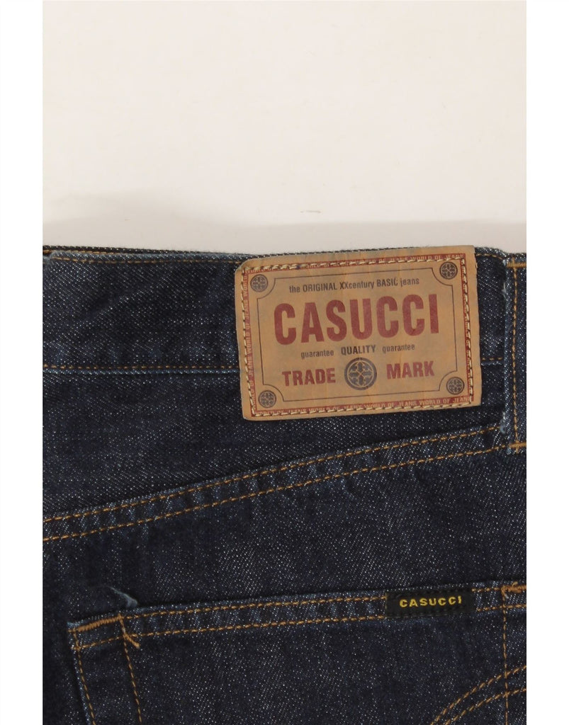CASUCCI Mens Straight Jeans IT 54 2XL W40 L34 Navy Blue Cotton Vintage Casucci and Second-Hand Casucci from Messina Hembry 