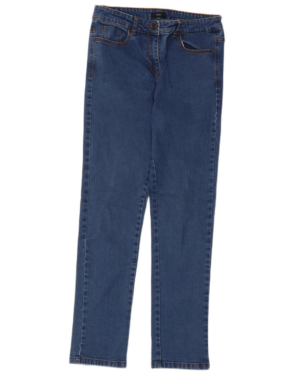 M&Co Womens Slim Jeans UK 8 Small W30 L28 Blue Cotton