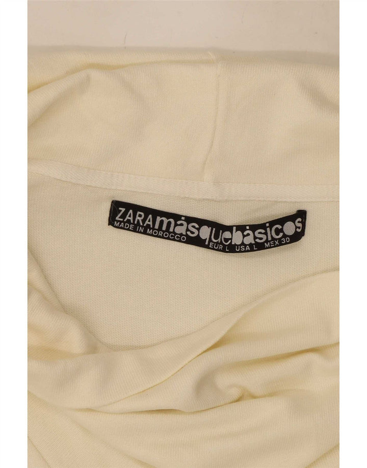 Zara Womens Shift Dress UK 14 Large Off White